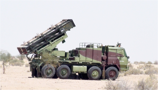 Pinaka Multi Barrel Rocket Launcher